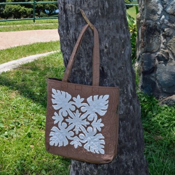 Quilted Eco Bag Breadfruit 1 Quilted Eco Bag Breadfruit 1